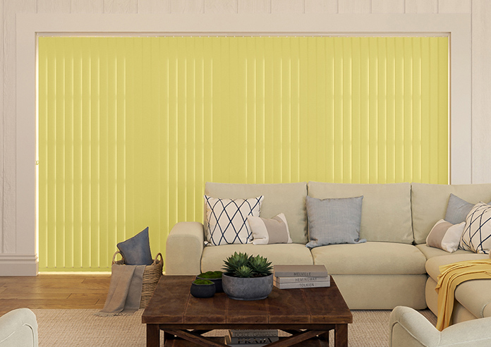 Trinity (Blackout), Daffodil Yellow - Vertical Blind - Image 6